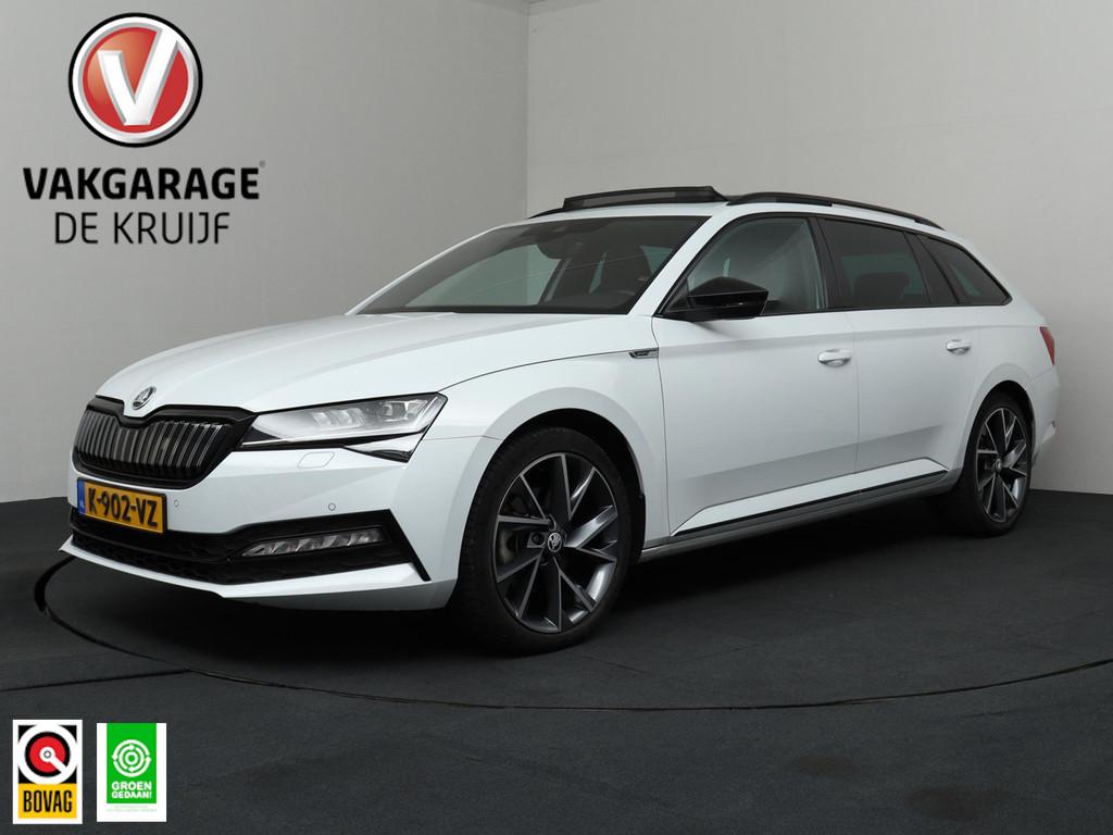 Skoda Superb Combi 1.4 TSI iV Sportline Business | Trekhaak, Auto's, Skoda, Bedrijf, Te koop, Superb, ABS, Achteruitrijcamera