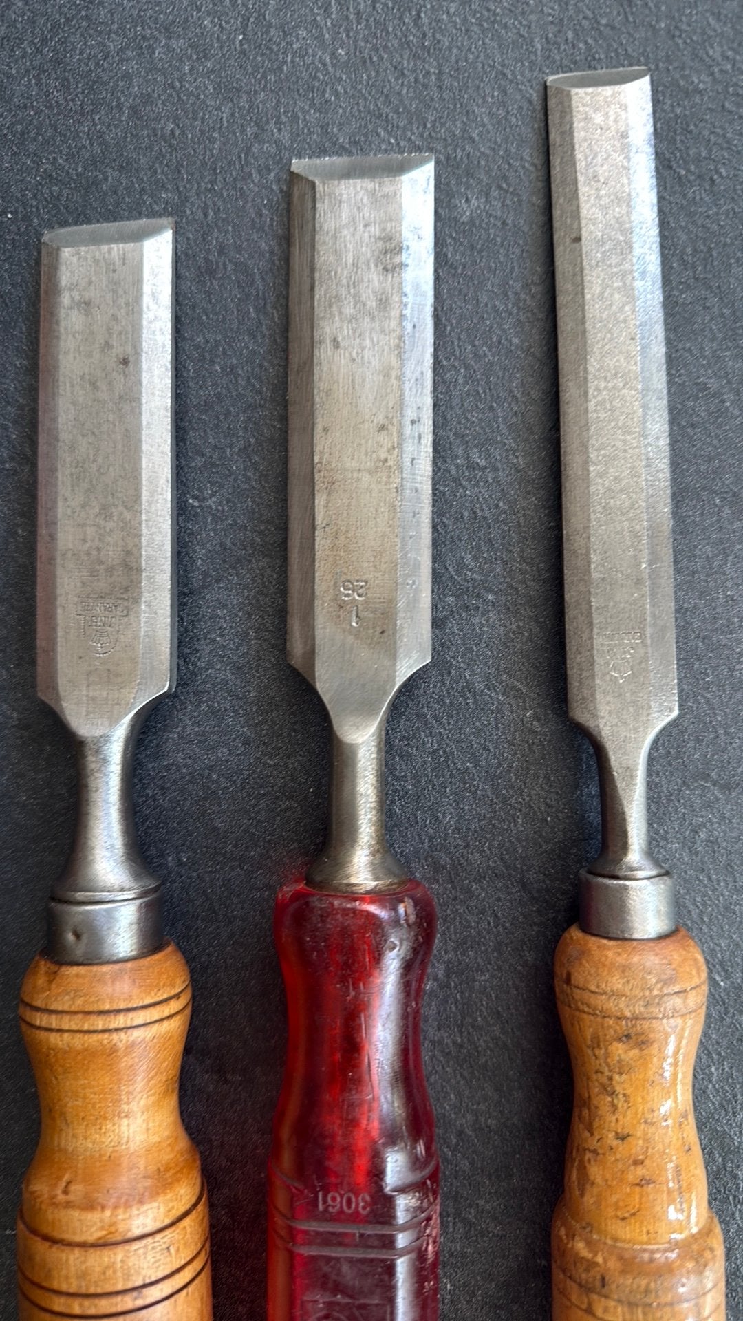 3 nooitgedagt houtbeitels, Antiek en Kunst, Ophalen