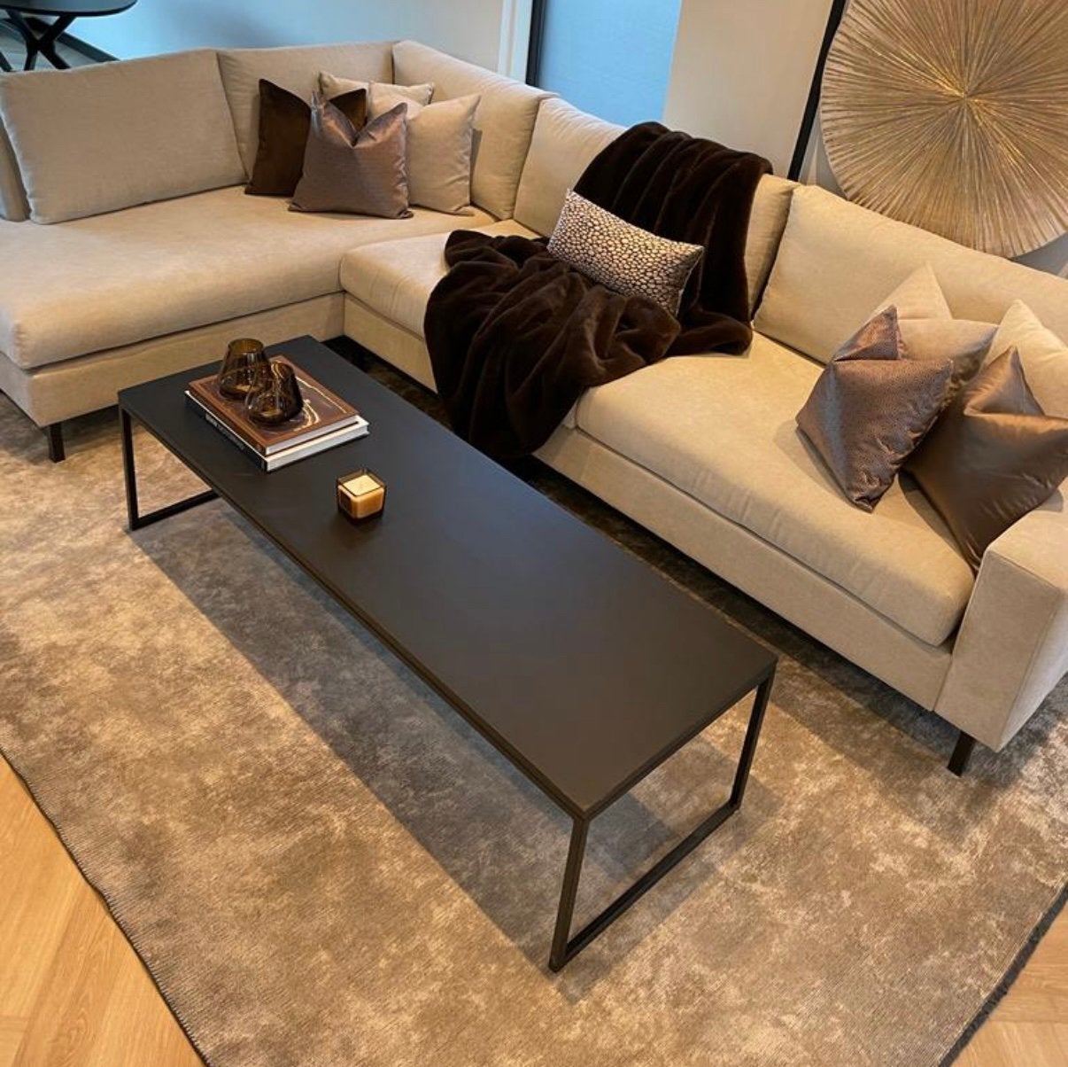 Beige Hoekbank 330 cm | Quick Clean | HR Koudschuim, Ophalen, 100 tot 125 cm, Hoekbank, 300 cm of meer