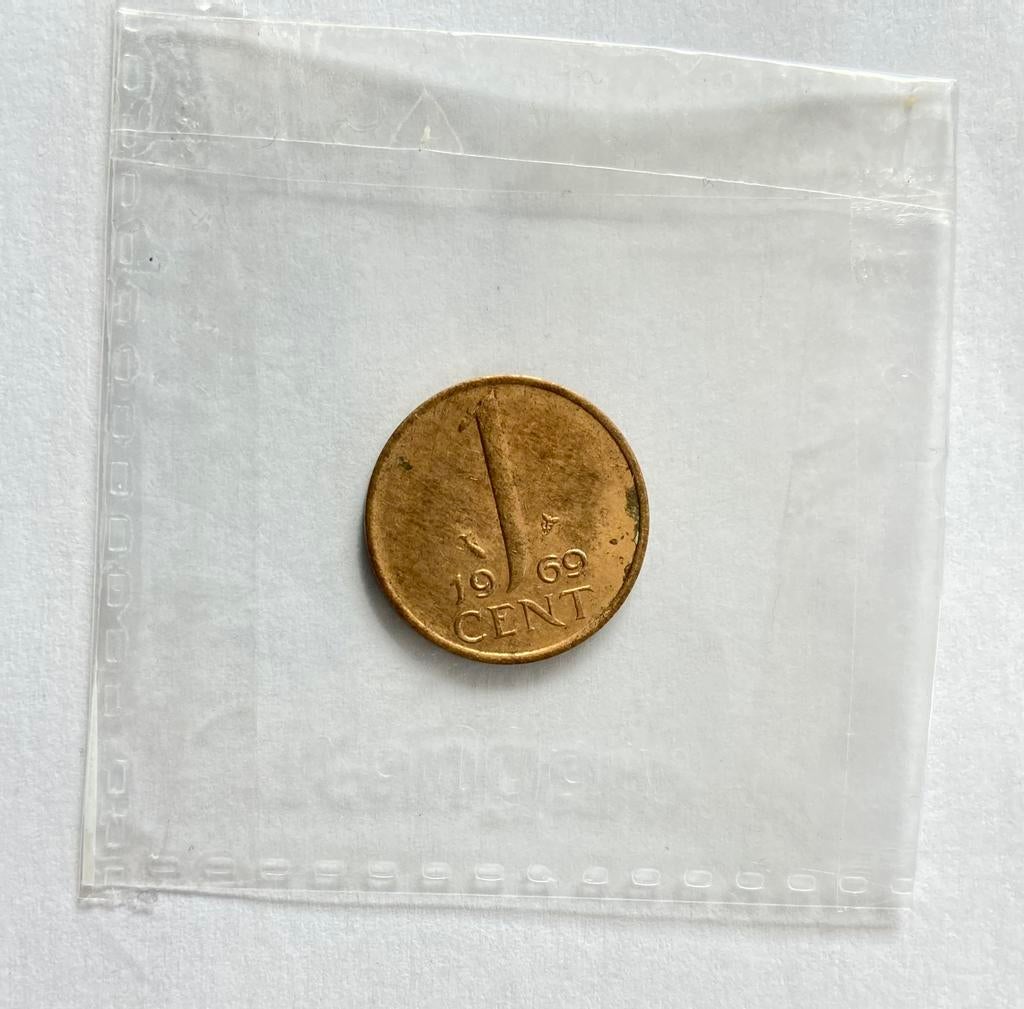 1 cent 1969. Perfecte staat, Postzegels en Munten, Munten | Nederland, Ophalen, Koningin Juliana