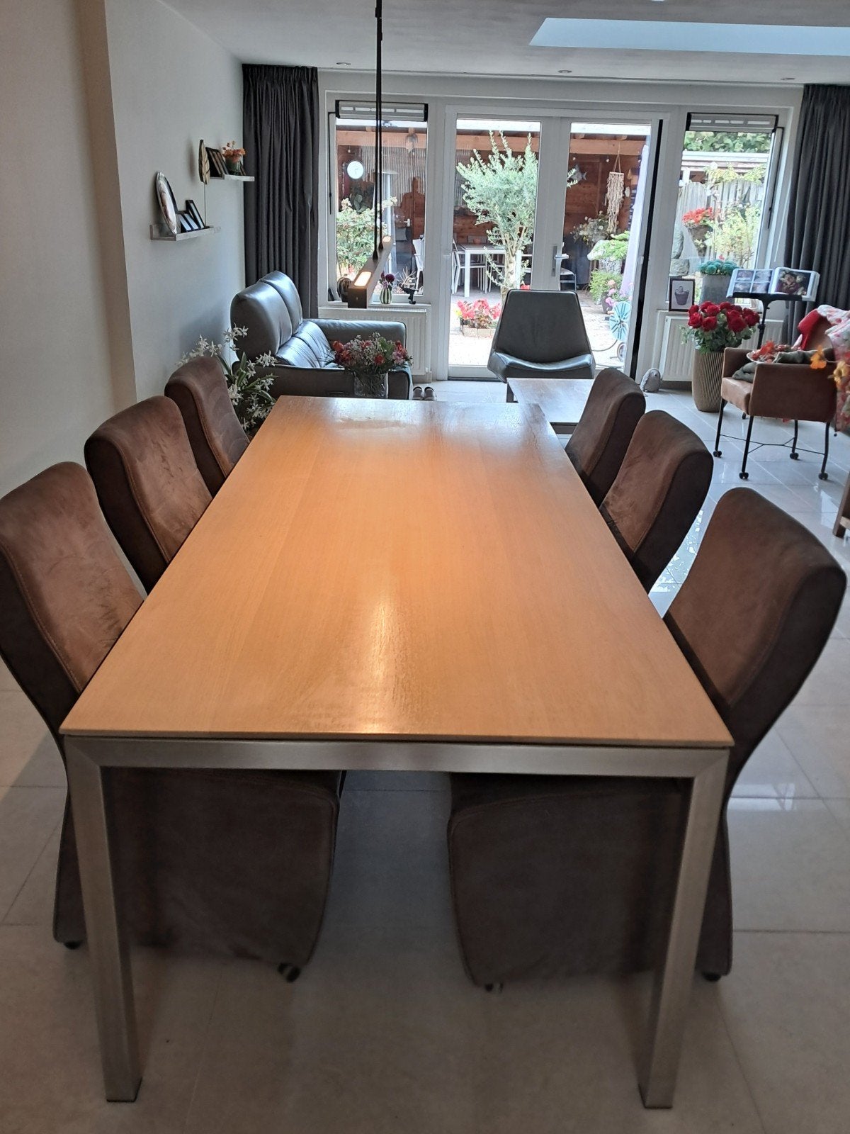 eettafel en bijzettafel, Ophalen, Rechthoekig, 75 cm of meer, 60 cm of meer