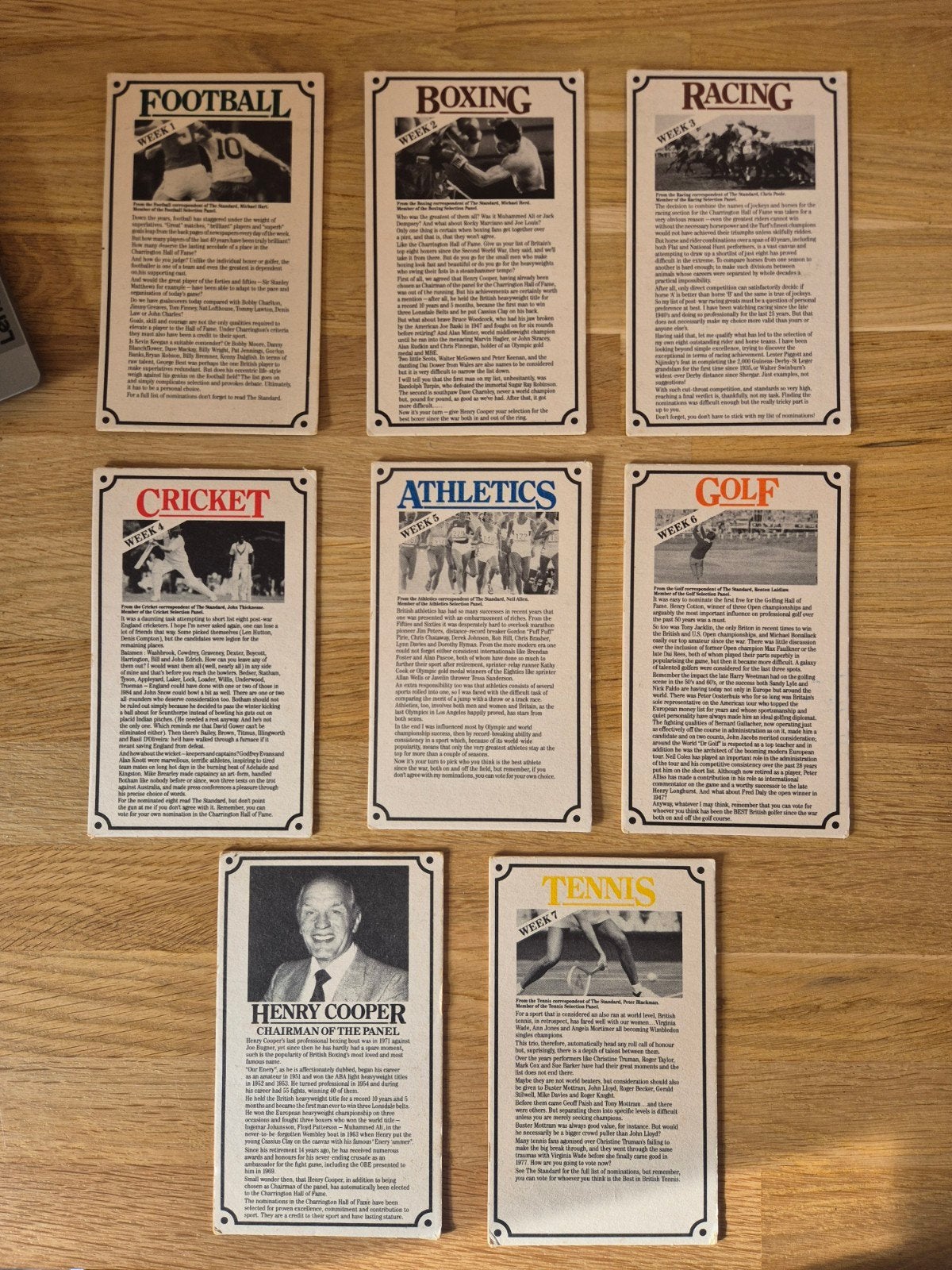 Vintage bierviltjes - Charrington Hall of Fame, Ophalen of Verzenden, Gebruikt, Viltje(s), Overige merken