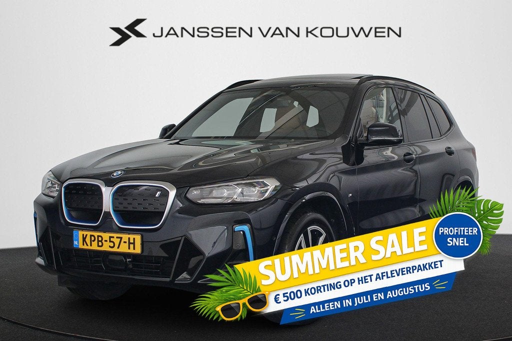 BMW iX3 Executive 80 kWh M Sport Panoramadak Elektrische Tre, Auto's, BMW, Automaat, Achterwielaandrijving, Gebruikt, 750 kg