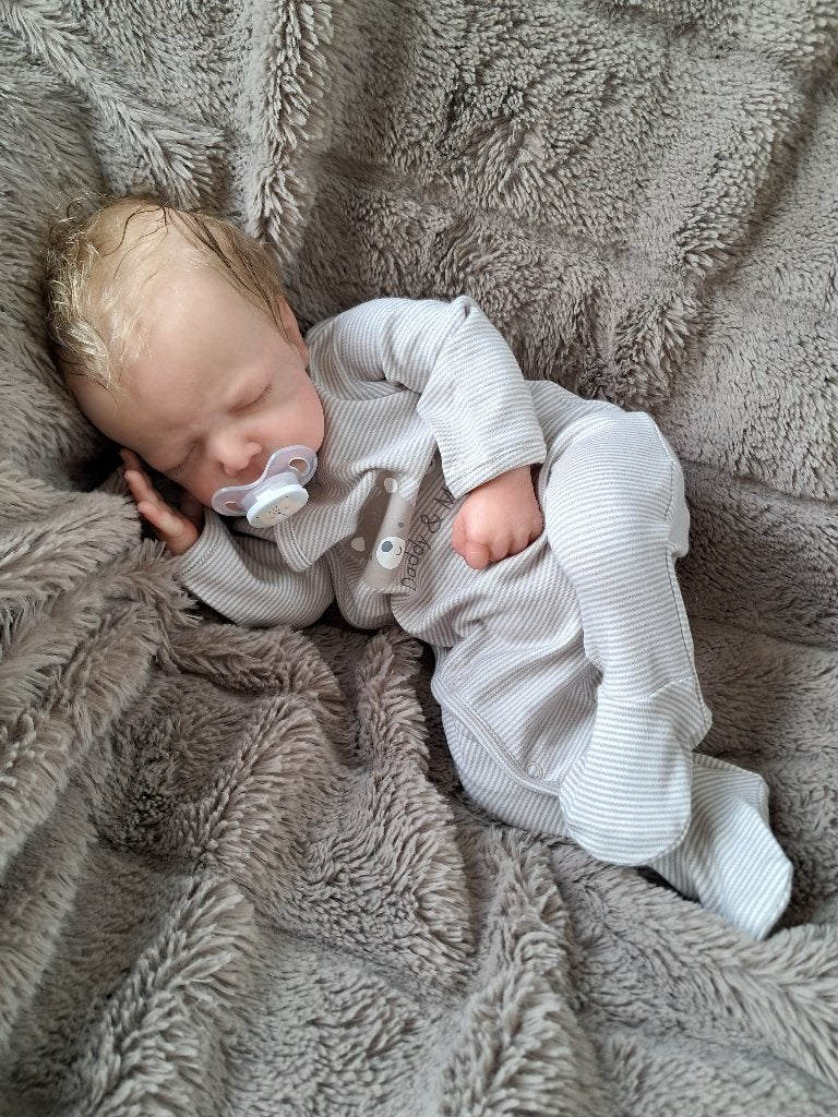 Reborn baby Cayle, Ophalen of Verzenden, Nieuw, Babypop, Levensecht of Reborn