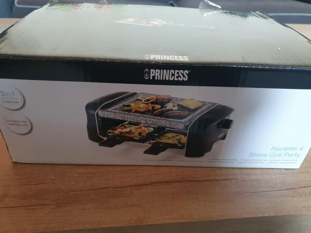 Princess Raclette 4 Stone Grill Party, Ophalen of Verzenden