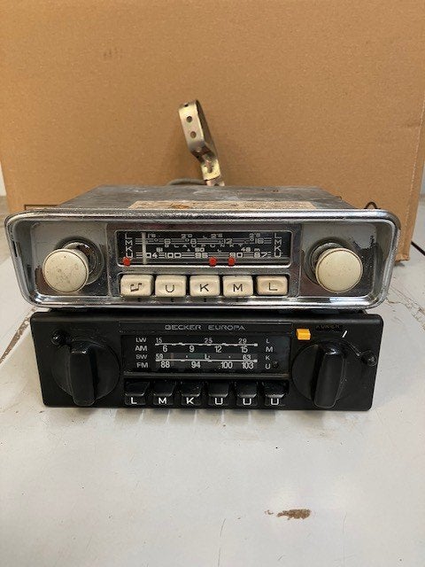 Autoradio oldtimer jaren 70, 80  BMW Mercedes. Blaupunkt nmb, Auto diversen, Autoradio's, Ophalen of Verzenden, Gebruikt