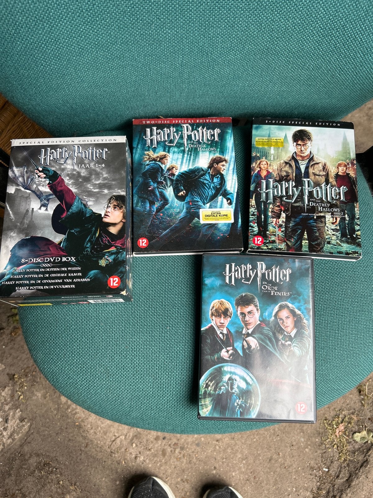 Harry Potter DVD Collectie - Jaren 1-4, Deathly Hallows, Ophalen, Speciale editie, Nederlands, Vanaf 12 jaar