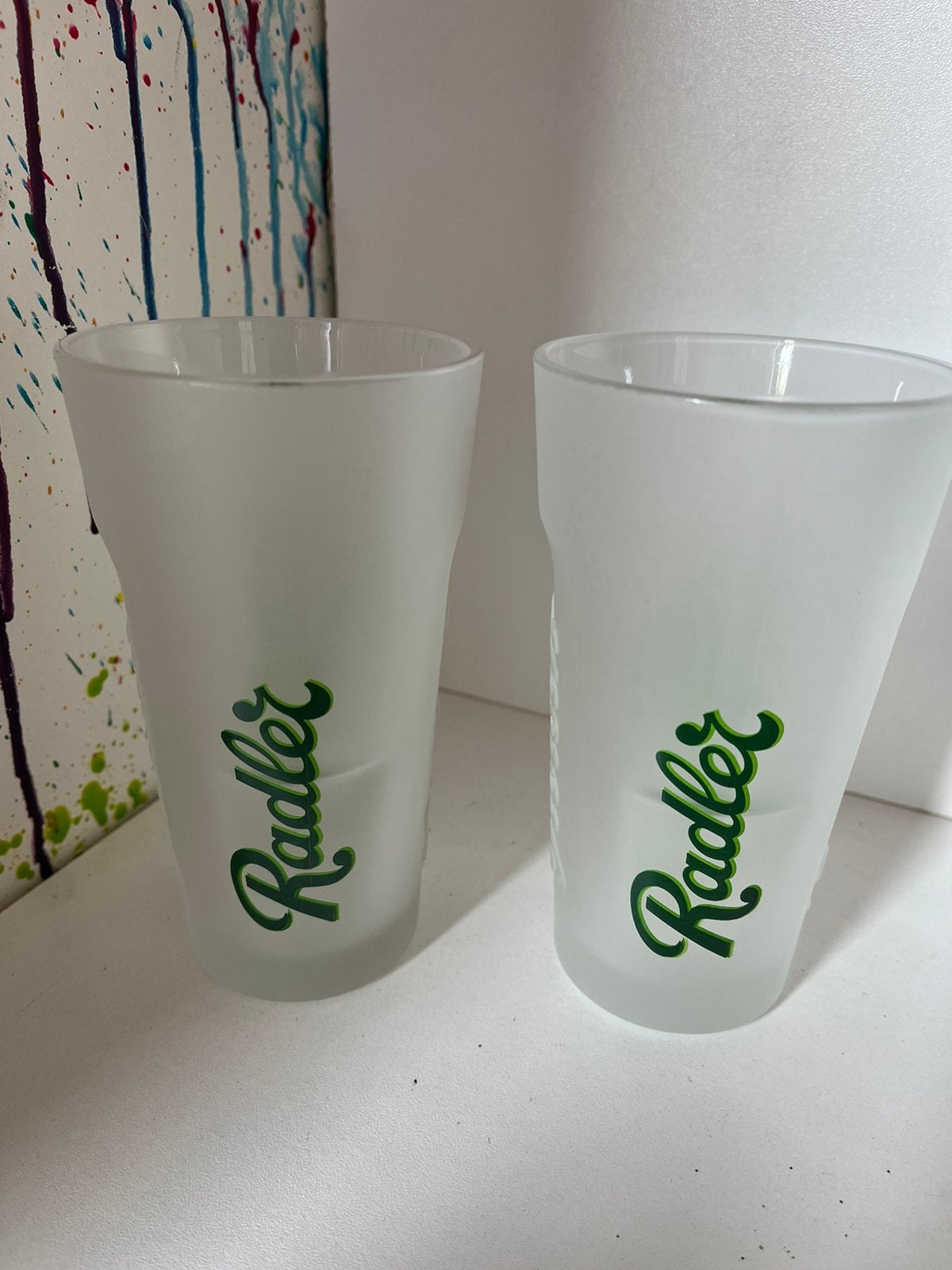 Grolsch radler glazen set van 2 glazen, Ophalen of Verzenden, Nieuw, Glas of Glazen, Grolsch