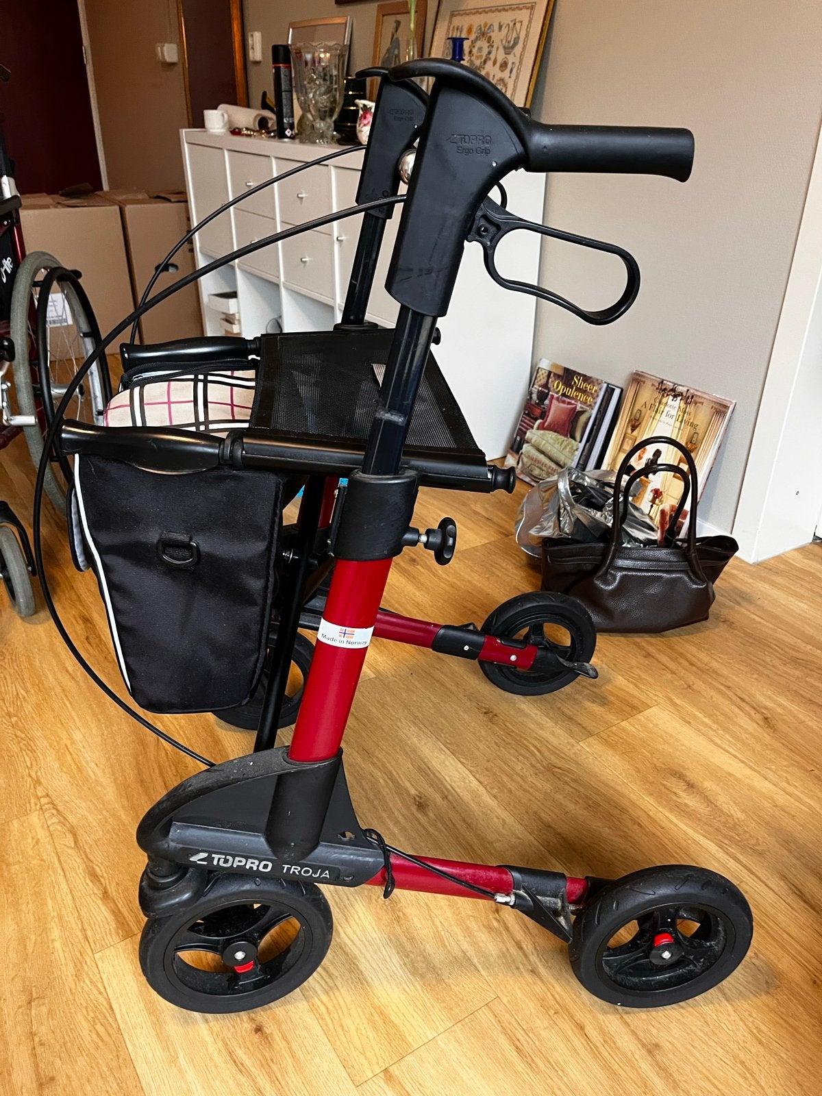 Inklapbare rollator, Ophalen, Opvouwbaar, Gebruikt