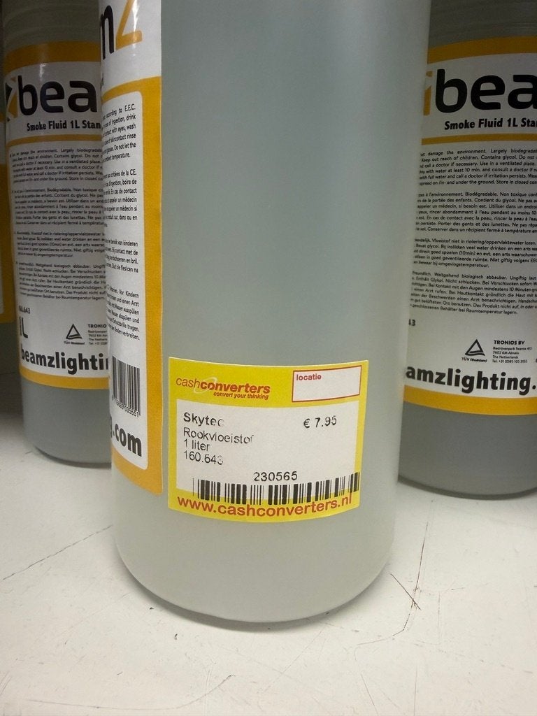 Beamz Rookvloeistof 3x 1 liter | in fles | 230565, Ophalen of Verzenden, Nieuw, Rookmachine