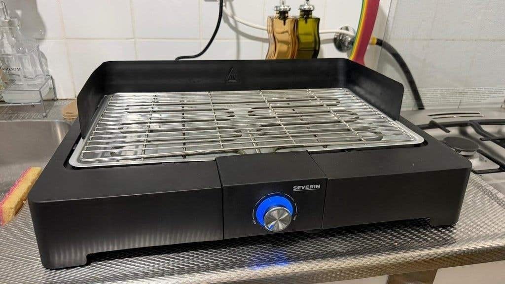Severin PG 8565 elektrische tafelgrill barbecue, in doos, Ophalen of Verzenden, Zo goed als nieuw, Tafelgrill