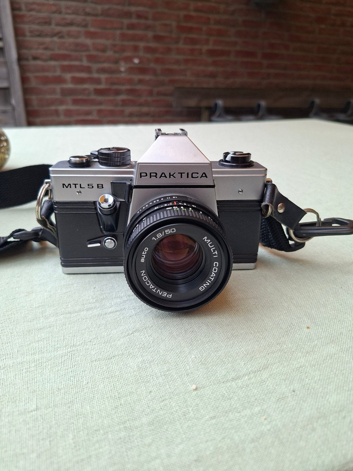 Werkende Praktica MTL 5B + Pentacon 1.8/50mm + Fotomatic fli, Ophalen, Gebruikt, Spiegelreflex, Overige Merken