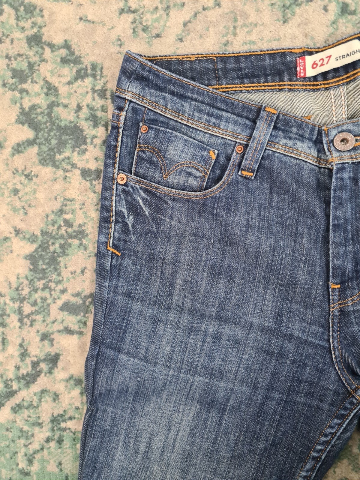 Levi’s 627 straight fit W28 L30 Dames Tulsi2830 Mid-rise, Blauw, Ophalen of Verzenden, Zo goed als nieuw, W28 - W29 (confectie 36)