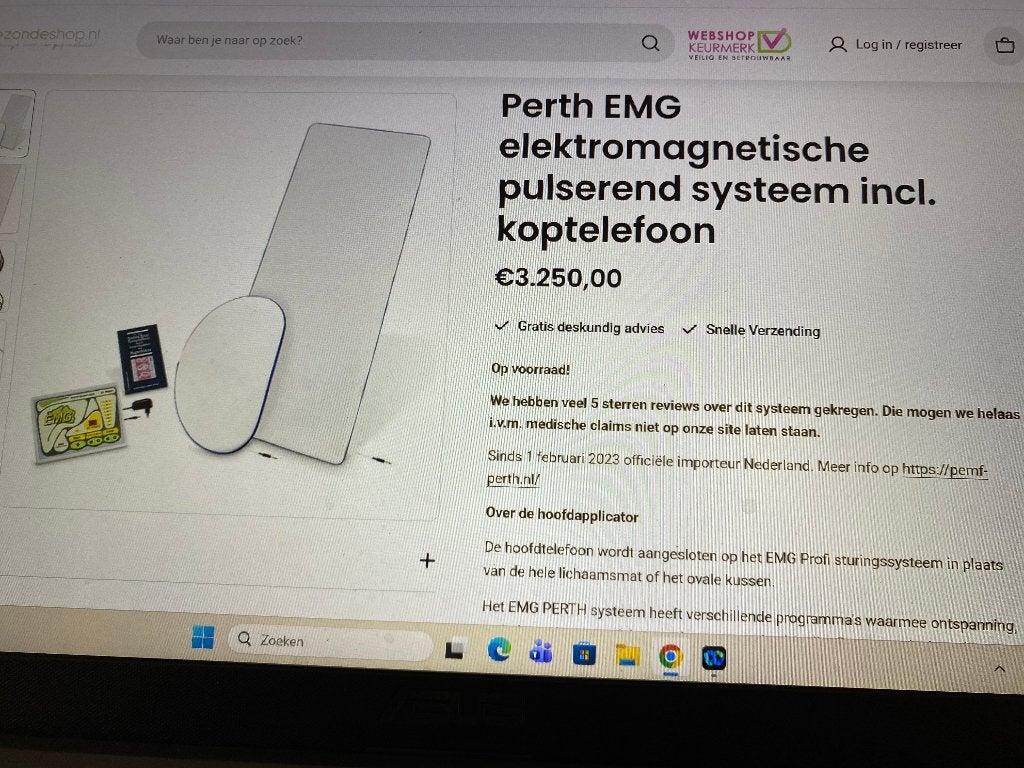 Perth EMG elektromagnetisch systeem, Diversen, Verpleegmiddelen, Ophalen of Verzenden, Zo goed als nieuw