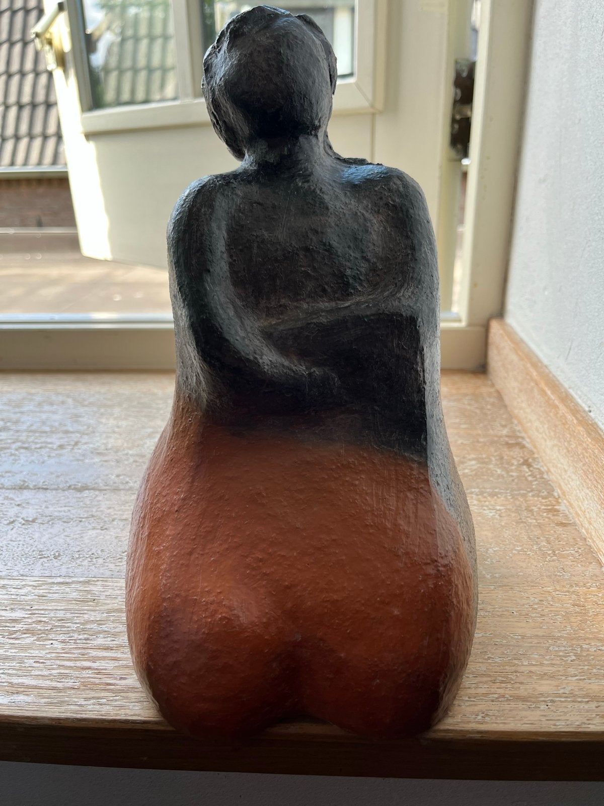 Prachtig Uniek Beeld - 30 cm hoog, Antiek en Kunst, Ophalen, Handgemaakt, 20 - 50 cm, Overige materialen