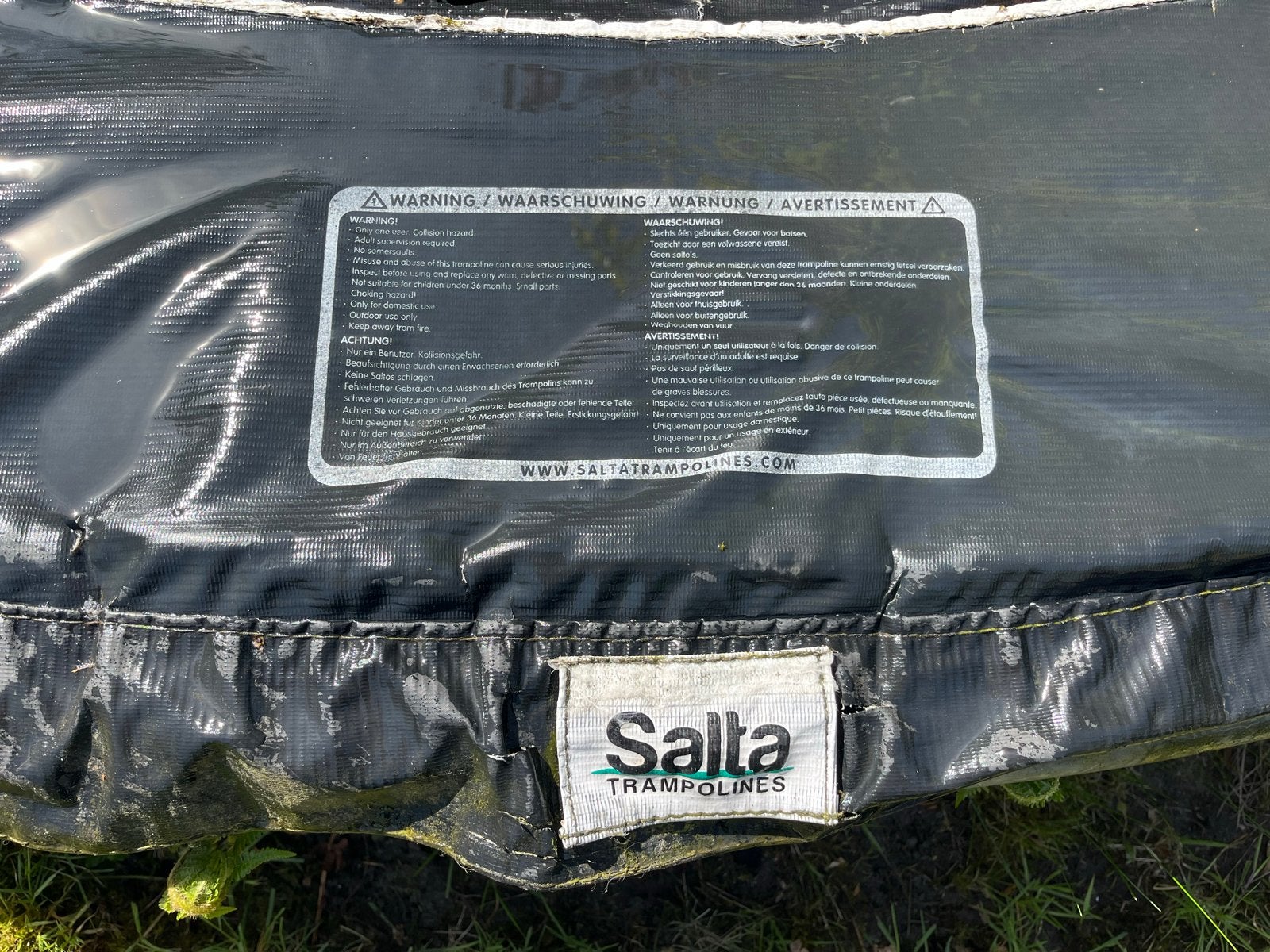 Trampoline 305 cm rond Salta - Ingraaf of Vrijstaand, Kinderen en Baby's, Speelgoed | Buiten | Trampolines, Ophalen, Gebruikt