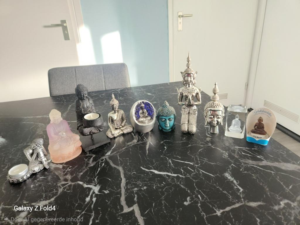 Boeddha Beelden Collectie 10 stuks ophalen delft, Ophalen, Gebruikt