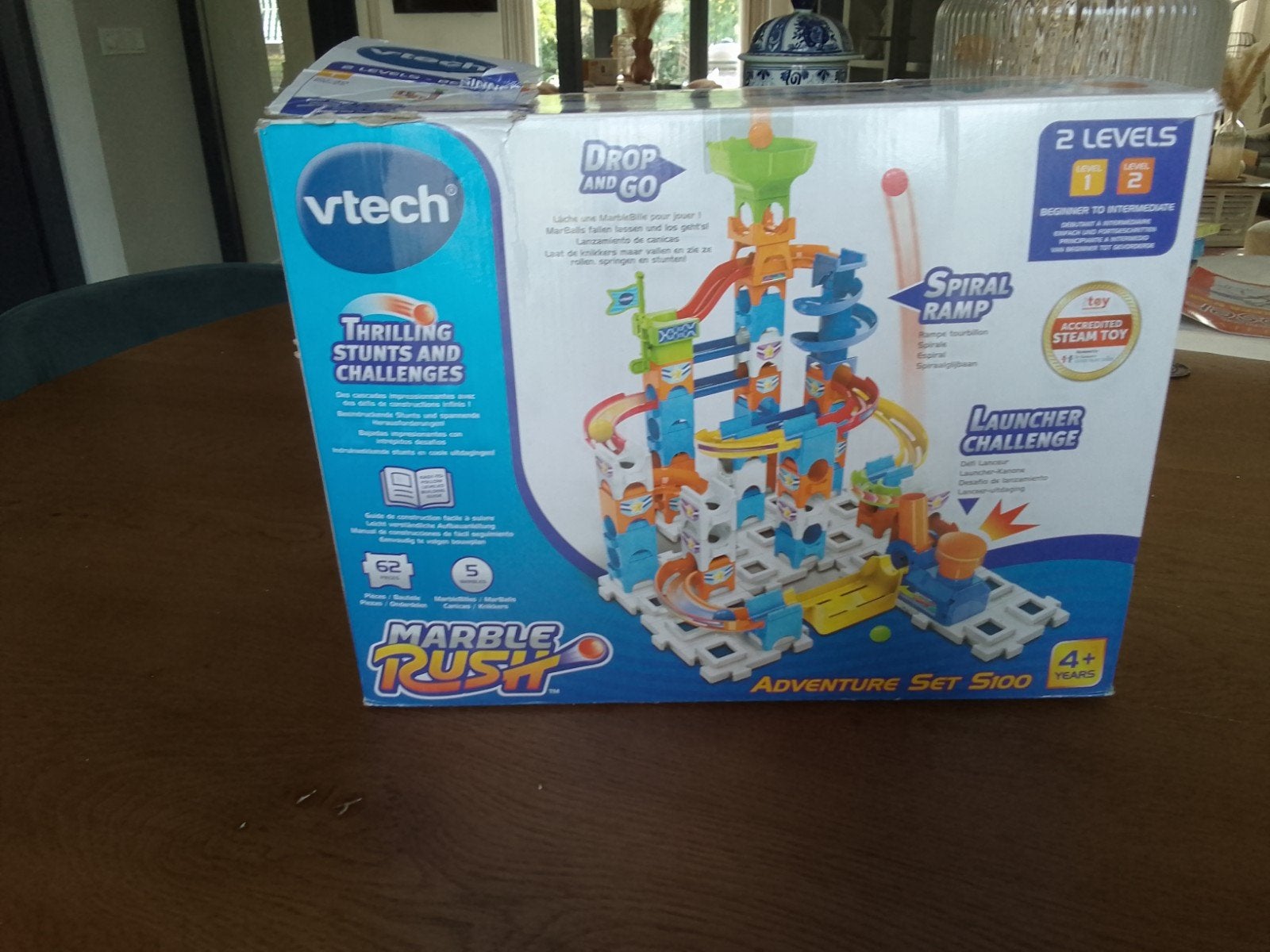 VTech Marble Rush Adventure Set S100 knikkerbaan, Kinderen en Baby's, Speelgoed | Vtech, Ophalen of Verzenden, Zo goed als nieuw