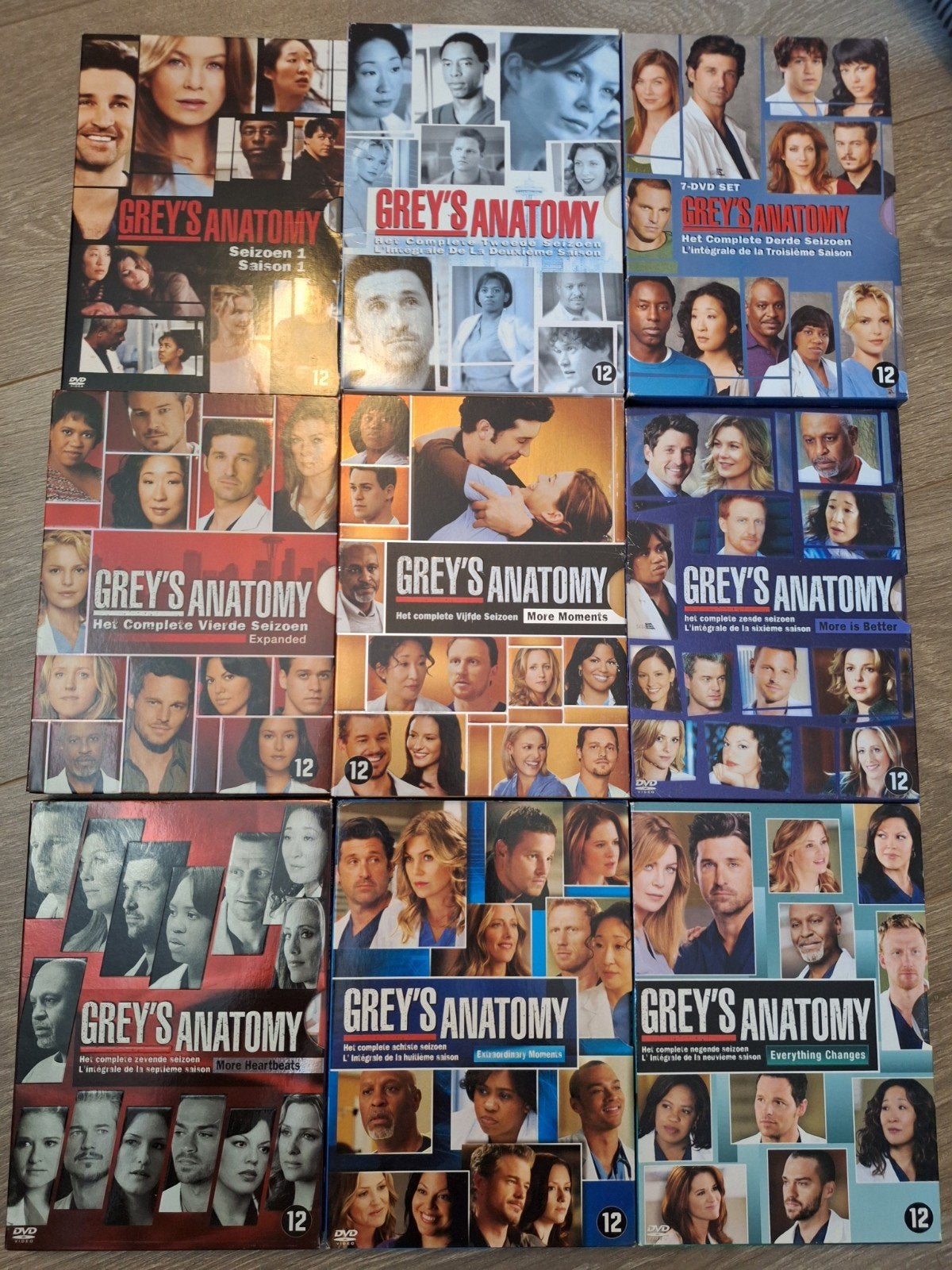 Grey's Anatomy DVD Boxsets - Seizoen 1 t/m 9, Cd's en Dvd's, Dvd's | Tv en Series, Seizoen 3, Verzenden, Drama, Zo goed als nieuw