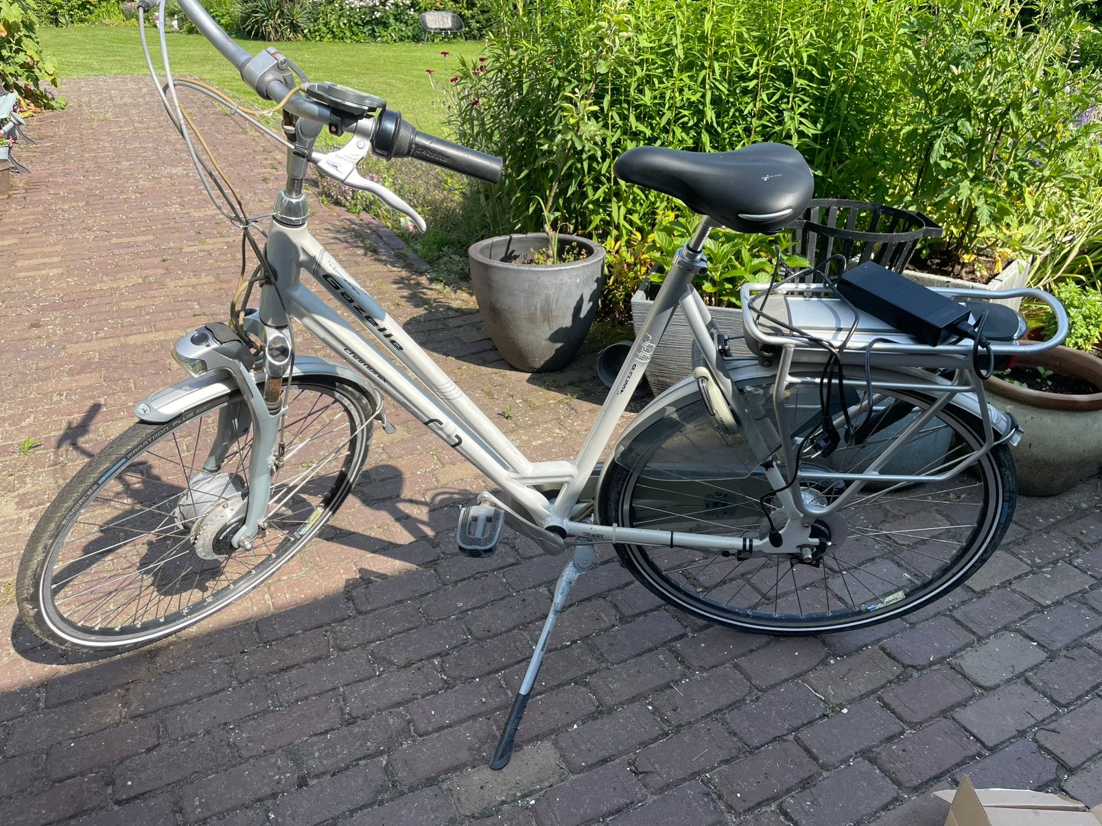 Gazelle elektrische dames heren fiets frame 61 cm, 59 cm of meer, Ophalen, Gebruikt, Gazelle