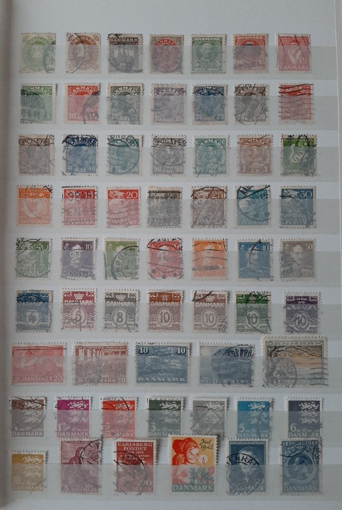Verzameling Oude Klassieke Postzegels Denemarken Nr. 5 Gest, Postzegels en Munten, Ophalen, Denemarken, Gestempeld