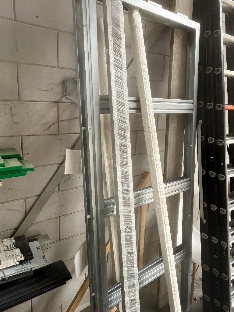 Andusta kaderloos schuifdeurkozijn in de wand, Ophalen, 80 tot 100 cm, 215 cm of meer, Binnendeur