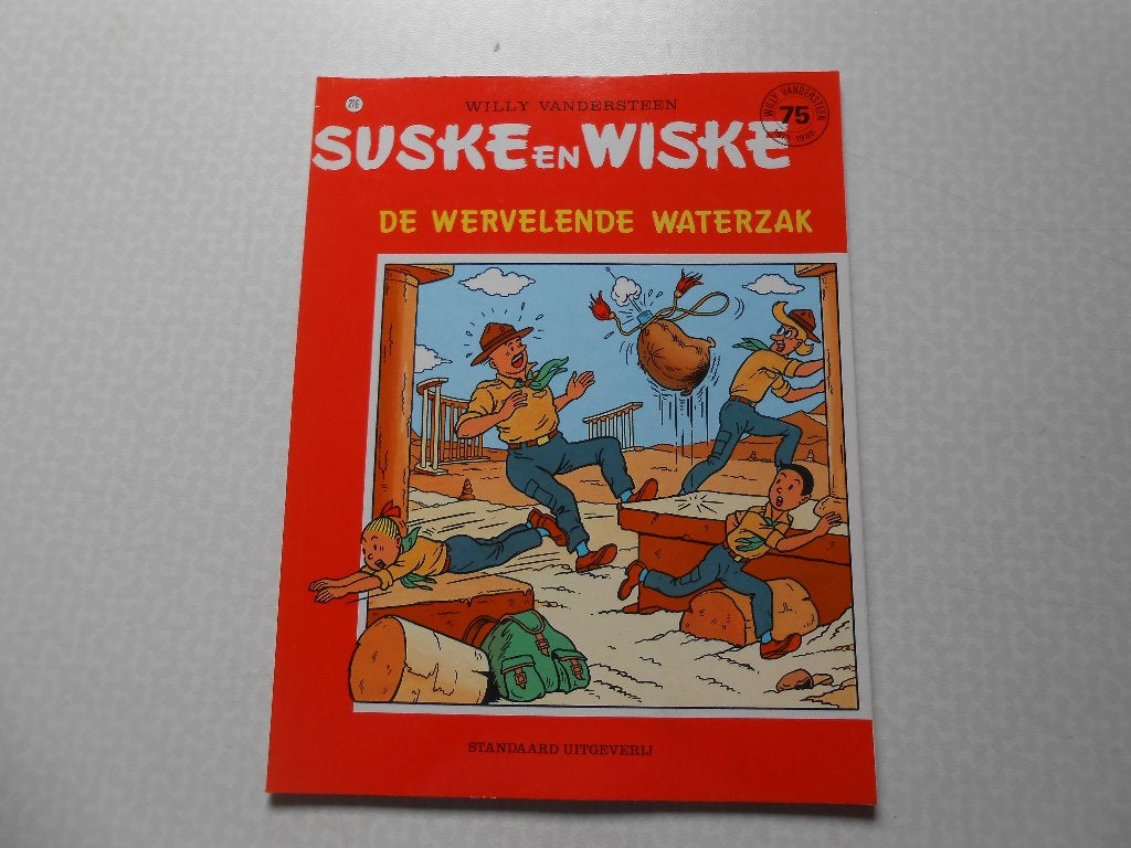 suske en wiske 216 De wervelende waterzak 1988 1 ste druk., Willy Vandersteen e.a., Eén stripboek, Nieuw, Ophalen of Verzenden
