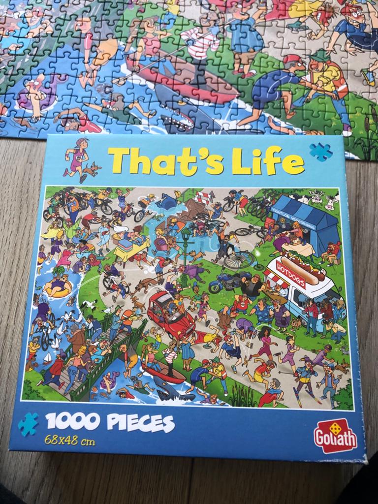 That's Life Legpuzzel 1000 Stukjes Goliath, Ophalen of Verzenden, 500 t/m 1500 stukjes, Zo goed als nieuw, Legpuzzel