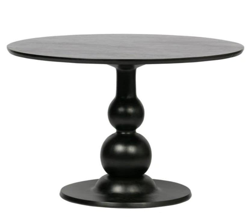 Mooie mango houten tafel, Huis en Inrichting, Tafels | Eettafels, Ophalen of Verzenden, Zo goed als nieuw, Rond, 50 tot 100 cm