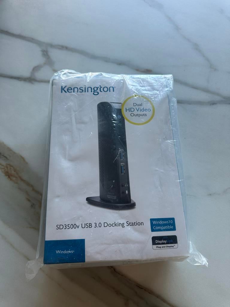 Kensington SD3500v USB 3.0 Docking Station, Ophalen, Nieuw, Docking station, Laptop