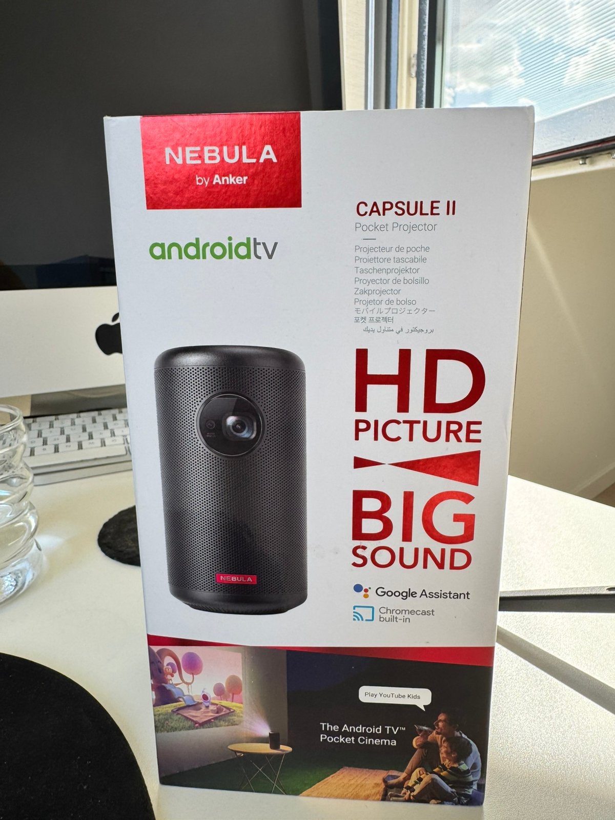 Nebula Capsule 2 Pocket Projector - Zo goed als nieuw, Audio, Tv en Foto, Beamers, Ophalen of Verzenden, Zo goed als nieuw, HD (720)