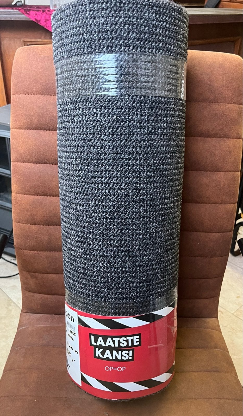 Tapijt Silverton Antraciet - 0.55 x 4.0 m, Minder dan 50 cm, Ophalen of Verzenden, Grijs, Nieuw
