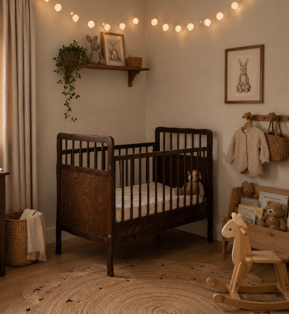 PRACHTIG VINTAGE SCANDINAVISCH LEDIKANT., Kinderen en Baby's, Ophalen, Ledikant