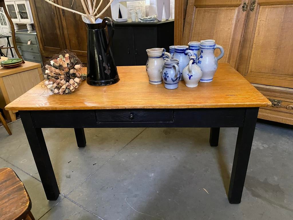 Brocante tafel / eettafel SALE, Huis en Inrichting, Tafels | Eettafels, Zo goed als nieuw, 50 tot 100 cm, 100 tot 150 cm, Vier personen