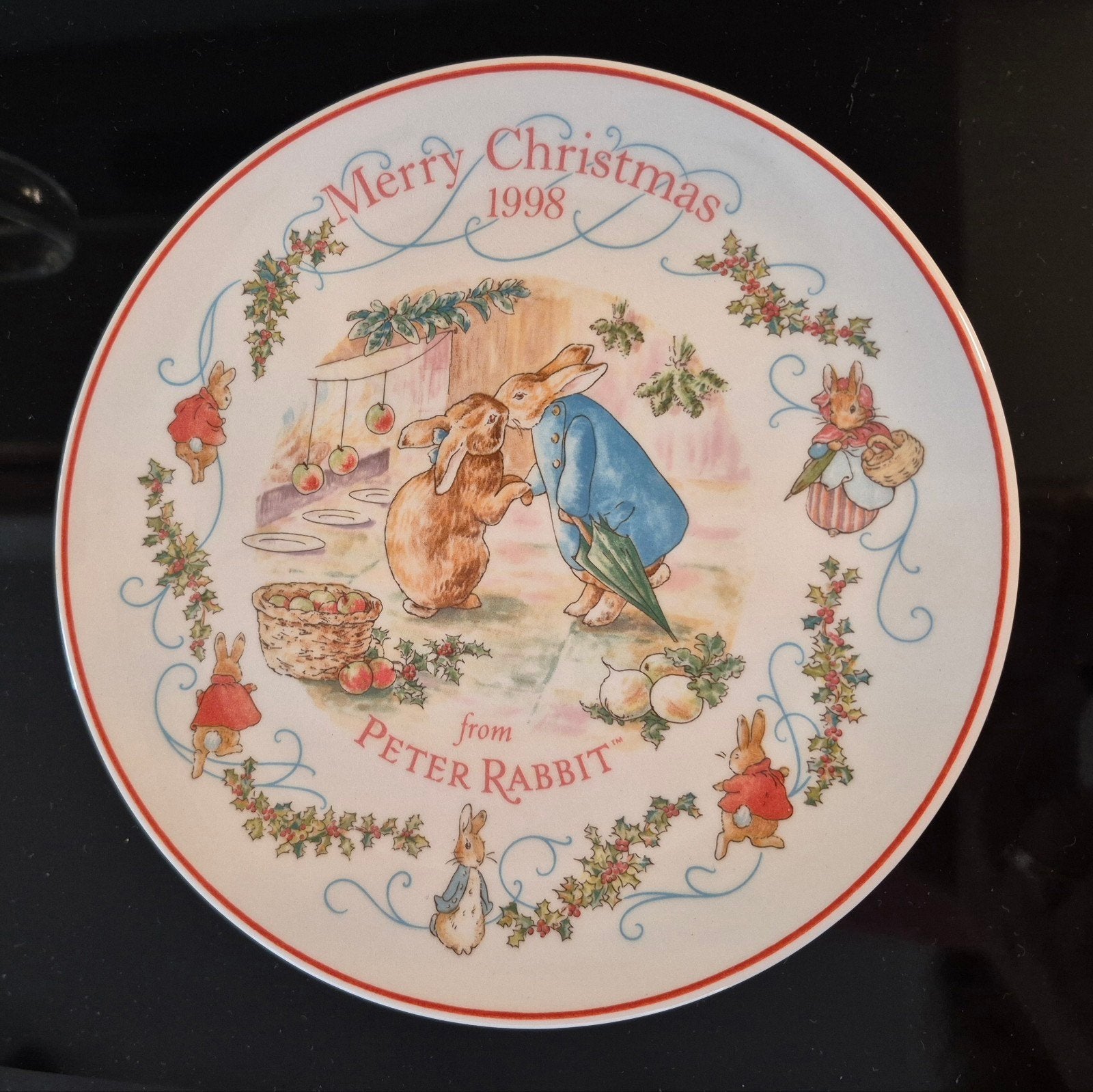 Pieter Rabbit bord Christmas 1998, Ophalen of Verzenden