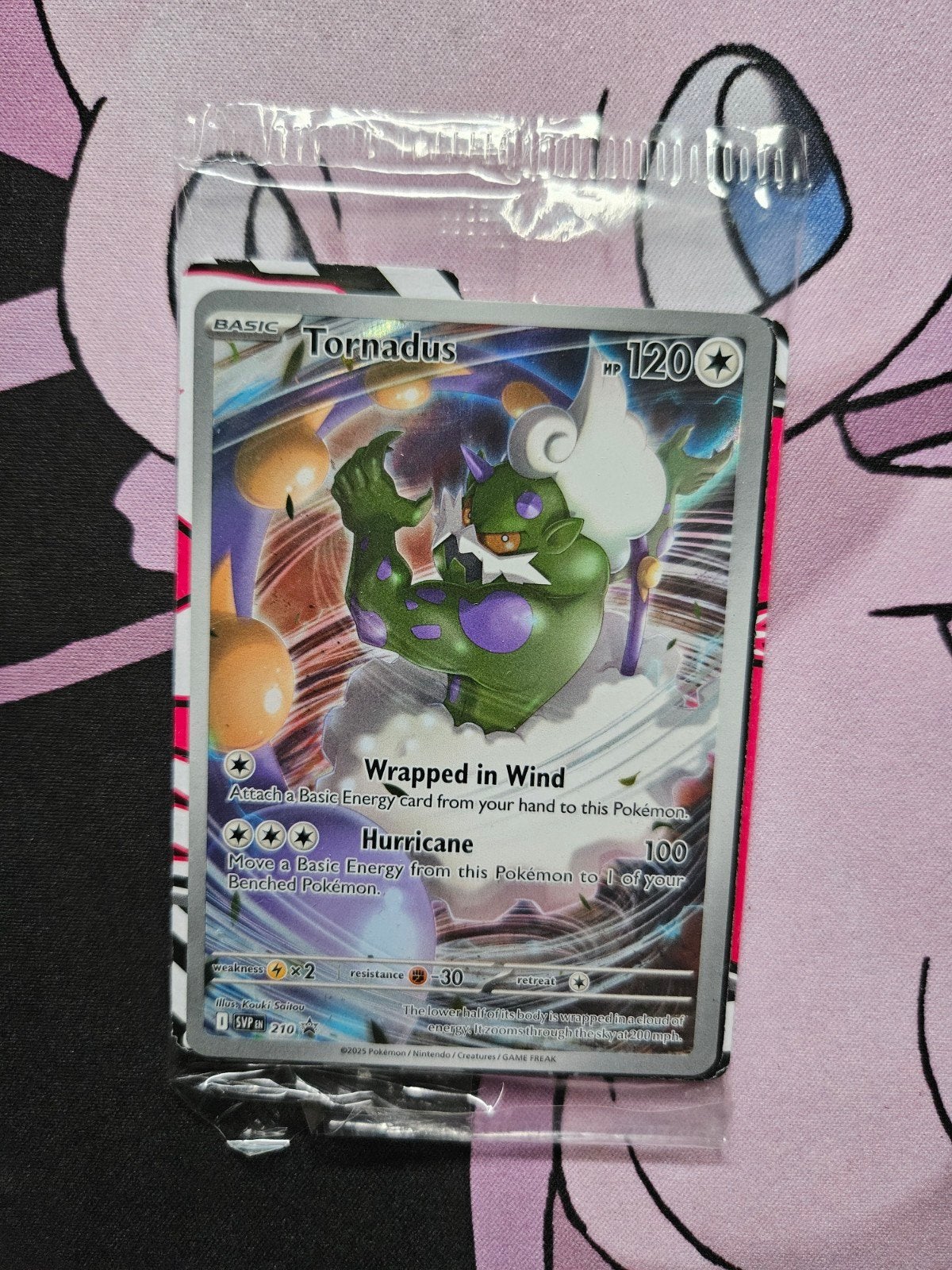 Pokemon Tornadus SVP 210, Ophalen of Verzenden, Zo goed als nieuw, Losse kaart, Foil