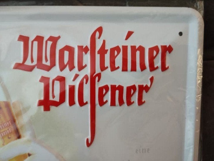 3x Warsteiner reclameborden - Nieuw in verpakking, Ophalen of Verzenden, Nieuw, Reclamebord