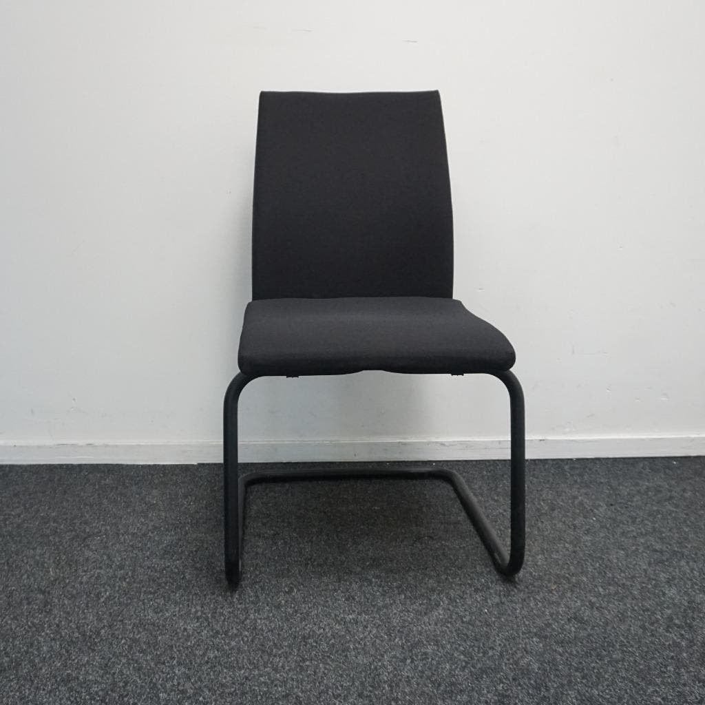 Sedus Yeah Vergaderstoelen | Slede-Stoelen | Zwarte Stof, Gebruikt, -, Zwart, -