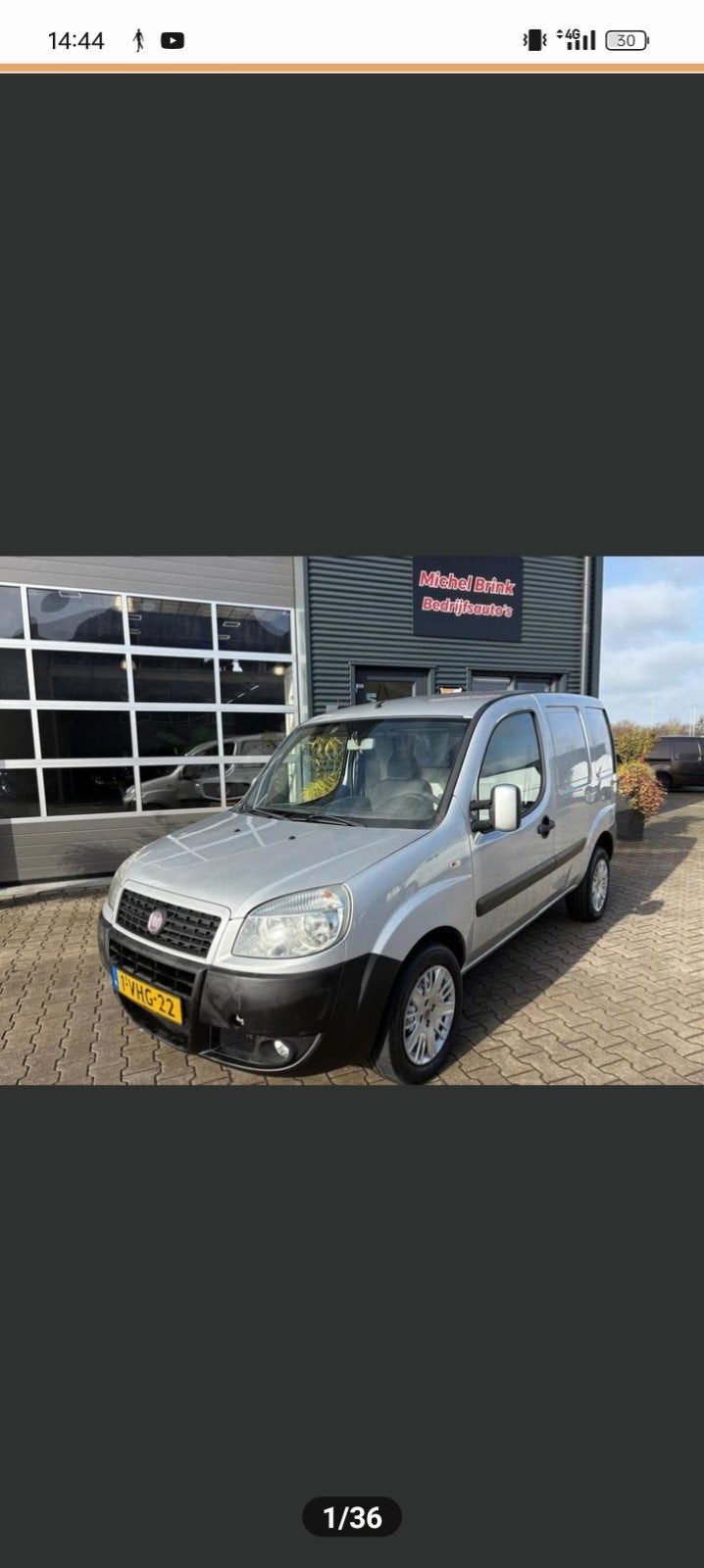 Fiat Doblo 1.9 MJ DPF 2010, Voorwielaandrijving, 4 cilinders, Origineel Nederlands, Handgeschakeld