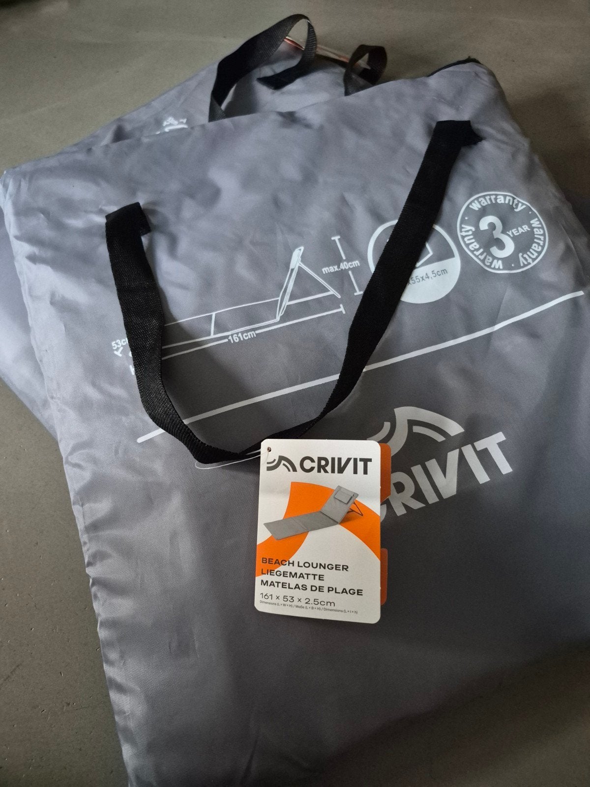 strandmat, strandstoel, ligmat, beach lounger, Caravans en Kamperen, Ophalen of Verzenden, Nieuw