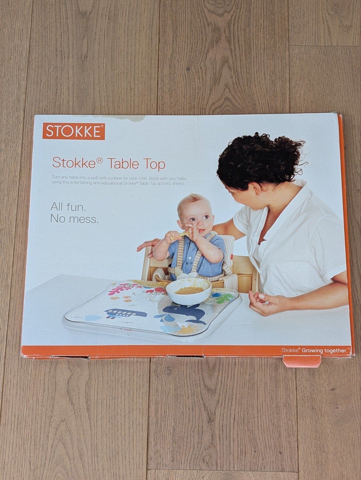 Stokke Table Top met 3 speelplaten en antislip, Ophalen, Gebruikt