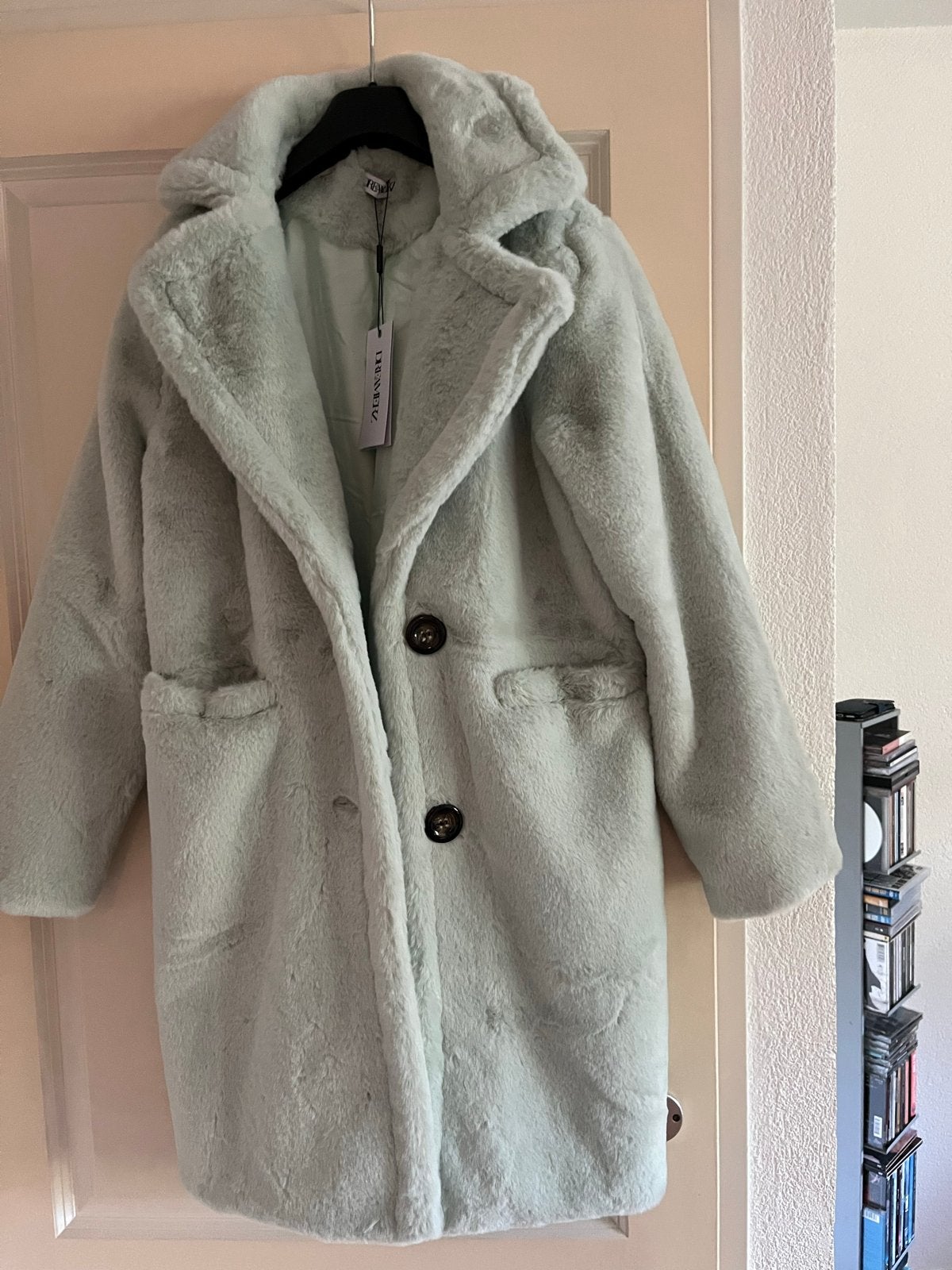 Nieuwe mintgroene teddy jas maat S/M, Ophalen of Verzenden, Nieuw, Maat 36 (S), Groen