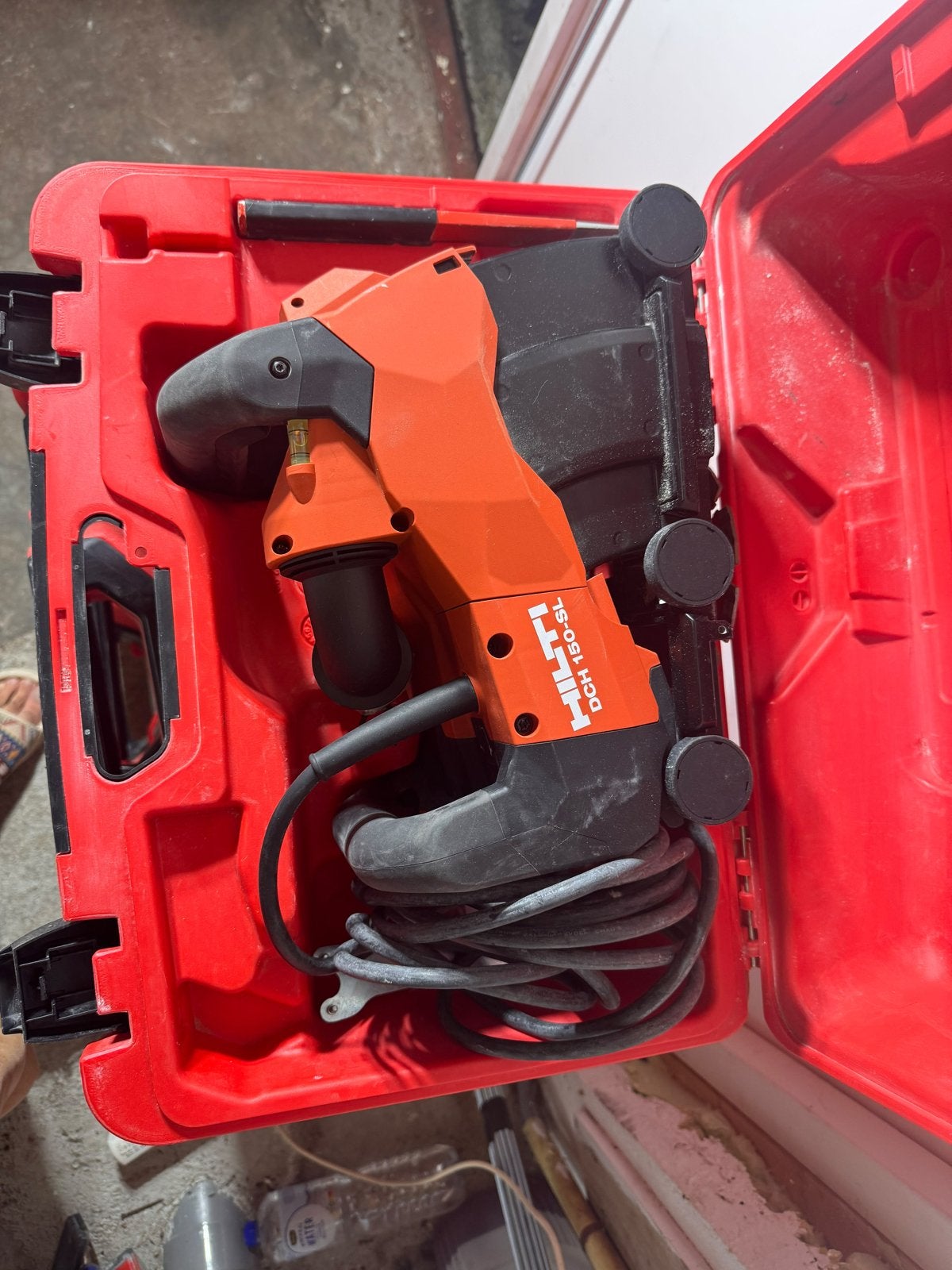 Hilti DCH 150-SL sleuvenzaag met koffer en zaagbladen, Gebruikt, 70 mm of meer, Overige typen, Ophalen of Verzenden