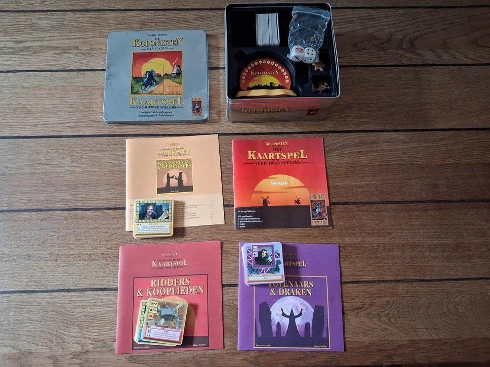 De Kolonisten van Catan Kaartspel + Uitbreidingen, Hobby en Vrije tijd, Gezelschapsspellen | Kaartspellen, Een of twee spelers