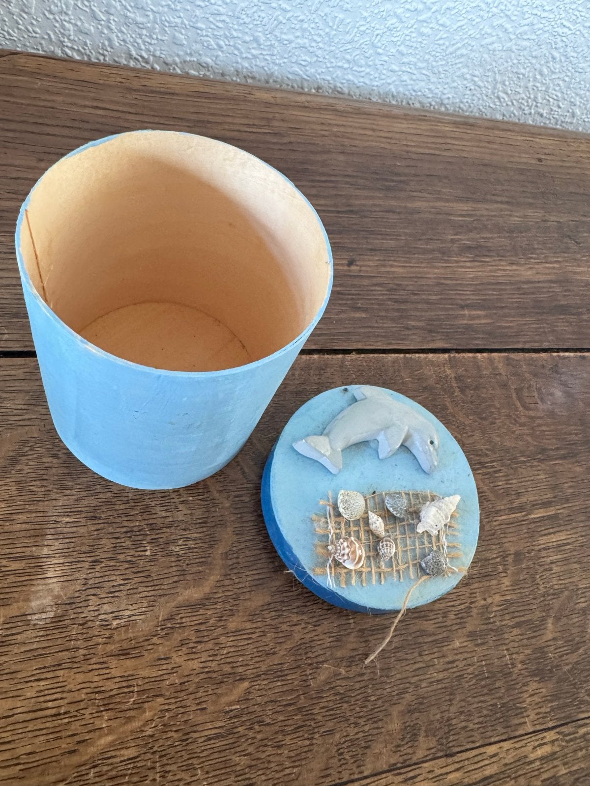 Doosje met dolfijn decoratie - Leuk voor de verzamelaar, Ophalen, Gebruikt