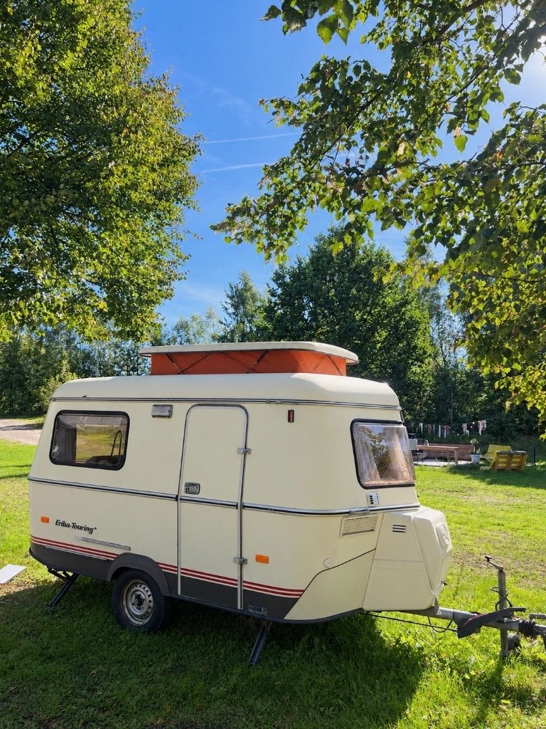 Eriba Touring Pan/Familia (1993) in originele en goede staat, Caravans en Kamperen, Standaardzit, Tot en met 2, Dwarsbed, Particulier