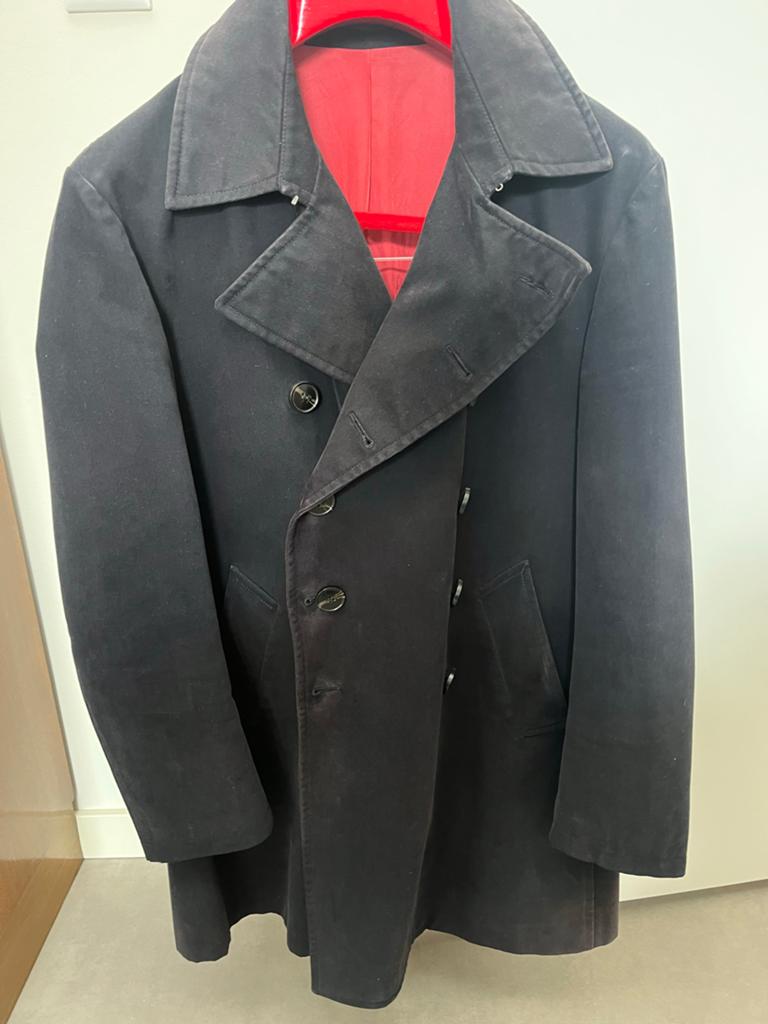 Heren Peacoat Zwart - Suit Supply - Pure Cotton 46, Ophalen of Verzenden, Gedragen, Maat 48/50 (M), Zwart