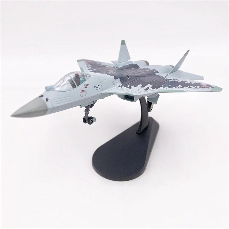 SU-57 Russisch Model Vliegtuig / Modelvliegtuig Oorlog Leger, Hobby en Vrije tijd, Modelbouw | Vliegtuigen en Helikopters, Overige merken