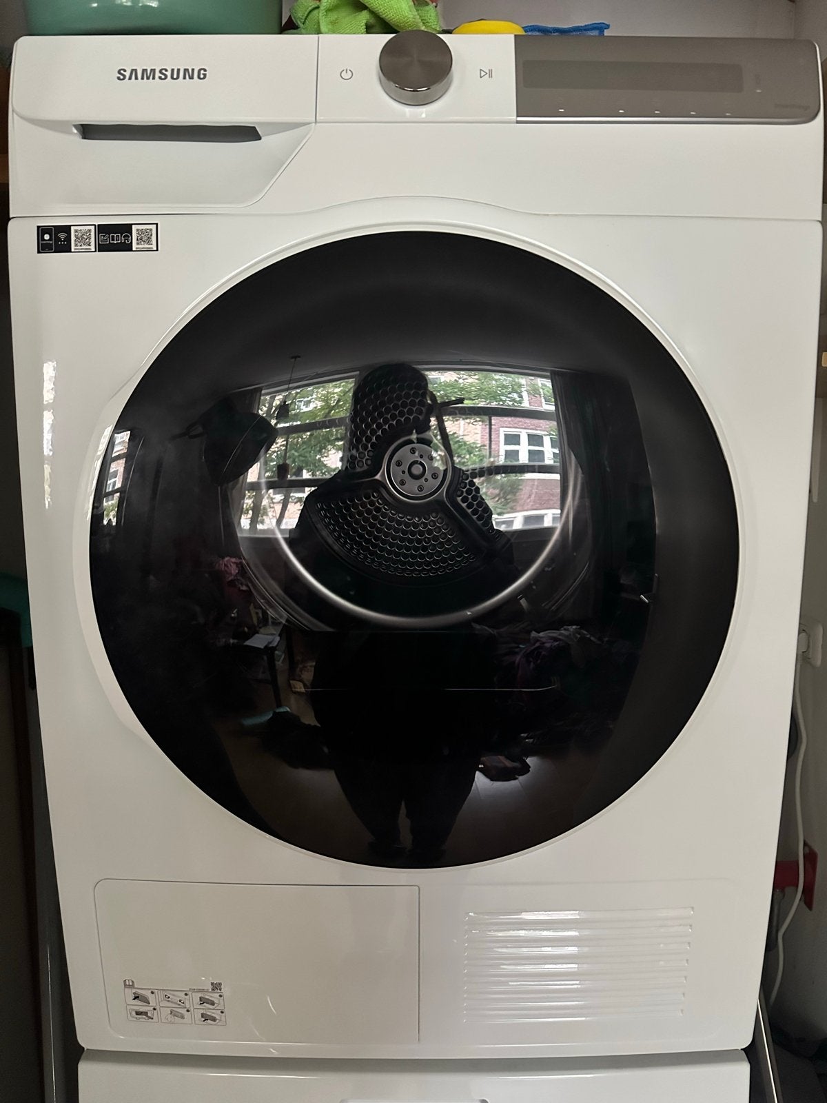 Samsung DV80T7220WH/S2 warmtlepompdroger 8 kg, Ophalen, 8 tot 10 kg, Zo goed als nieuw, 85 tot 90 cm