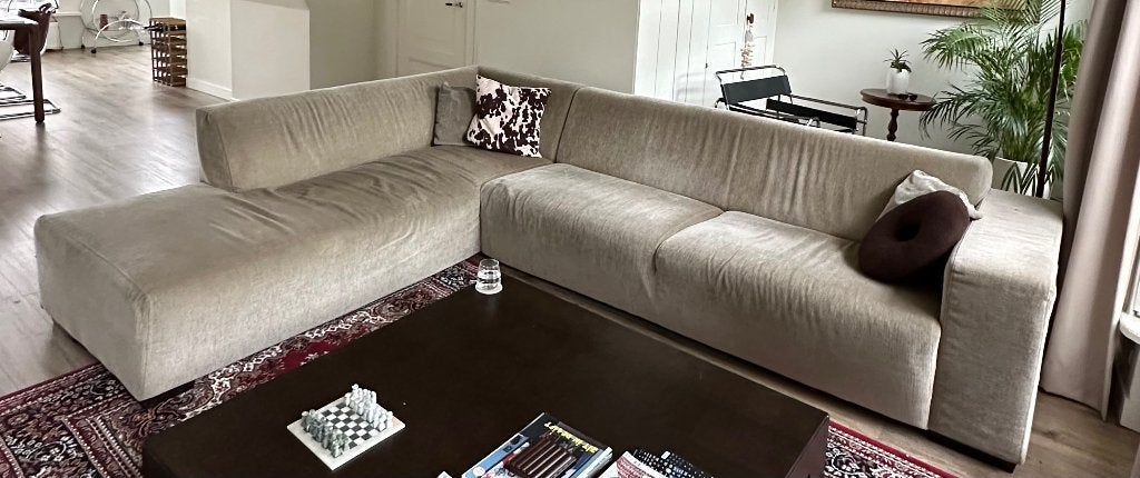 Mooie Montel hoekbank te koop!, Ophalen, 250 tot 300 cm, Gebruikt, Minder dan 75 cm